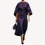 Wrap Dress | Statement Sleeves, Crew Neckline 6