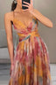 Women’s Floral Chiffon Maxi Dress