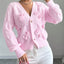 Women’s Bow Detail Cable Knit Cardigan