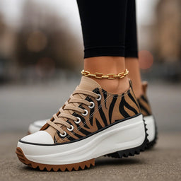 Women’s Platform Sneakers | Lace Up Casual Trainers – SELAVINE