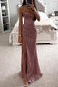 Women's Shimmer Corset Long Dress