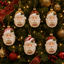 Santa Claus Advent Calendar with 24 Glass Ornaments