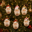 Santa Claus Advent Calendar with 24 Glass Ornaments