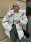 Women’s Oversized Hooded High Neck Puffer Coat