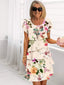Women's Ruffled Floral Dress