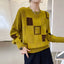 Women’s Round Neck Knit Sweater | Long Sleeve Relaxed Pullover