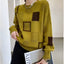 Women’s Round Neck Knit Sweater | Long Sleeve Relaxed Pullover
