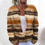 Women’s Rust Striped Knitted Cardigan