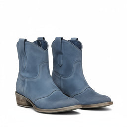 Women’s Western Ankle Boots with Low Block Heel