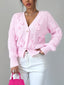 Women’s Bow Detail Cable Knit Cardigan