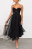 Women's Corset Tulle Midi Dress
