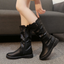 Women’s Slouchy Mid-Calf Boots with Side Zip