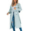 Women’s Long Double Breasted Belted Trench Coat