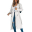 Women’s Long Double Breasted Belted Trench Coat