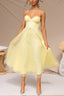 Women's Corset Tulle Midi Dress