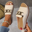 Women's Buckle Flat Sandals