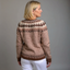 Women’s Brown Fair Isle Knitted Cardigan