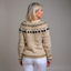 Women’s Cream and Black Fair Isle Knitted Cardigan