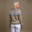 Women’s Oatmeal Fair Isle Knitted Cardigan