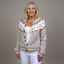 Women’s Cream Tonal Knitted Cardigan