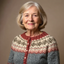 Women’s Grey and Burgundy Colour Block Knitted Cardigan