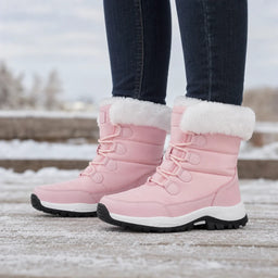 Women’s Fleece-Lined Platform Snow Boots