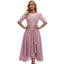 Women’s Elegant Lace Bodice Layered Midi Dress