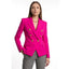 Women’s Double-Breasted Tailored Blazer with Gold Button Detail