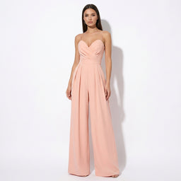 Women’s Elegant High-Waisted Jumpsuit with Straight-Leg Silhouette