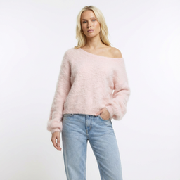 Women’s Off‑Shoulder Knit Sweater