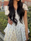 Women's Retro Floral Corset Mini Dress