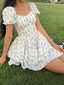 Women's Retro Floral Corset Mini Dress