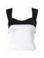 Women's Two-Tone Satin Tank Top