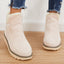 Women’s Faux Fur Lined Chunky Sole Ankle Snow Boots