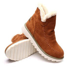 Women’s Faux Fur Lined Chunky Sole Ankle Snow Boots