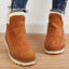 Women’s Faux Fur Lined Chunky Sole Ankle Snow Boots