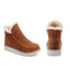 Women’s Faux Fur Lined Chunky Sole Ankle Snow Boots