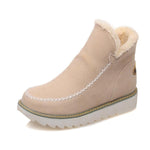 Women’s Faux Fur Lined Chunky Sole Ankle Snow Boots