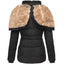 Women’s Fur Trim Hooded Quilted Winter Jacket