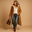 Women’s Long Fleece Lined Hooded Winter Coat