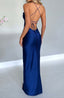 Women's High Split Satin Maxi Dress