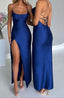 Women's High Split Satin Maxi Dress