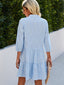 Women's Button Front Gingham Dress