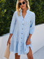 Women's Button Front Gingham Dress