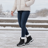 Women’s Fleece-Lined Platform Snow Boots