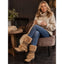 Women’s Boho Fringe Mid-Calf Snow Boots
