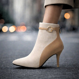 Women’s Buckle-Strap Stiletto Ankle Boots
