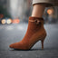 Women’s Buckle-Strap Stiletto Ankle Boots