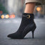 Women’s Buckle-Strap Stiletto Ankle Boots
