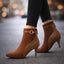 Women’s Buckle-Strap Stiletto Ankle Boots